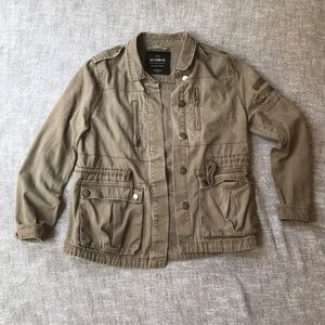 Cotton on pale green army jacket